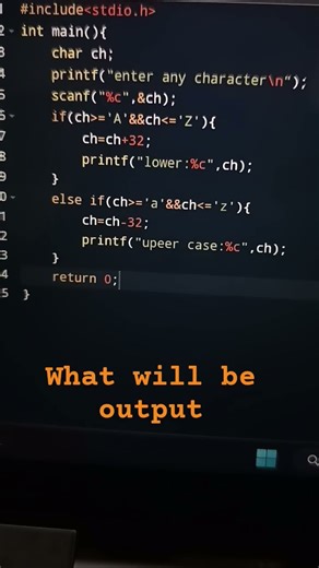 what is output if we write a #coding #knowledge