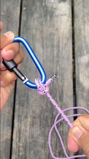 Strong Carabiner Knot That Won’t Slip #knot