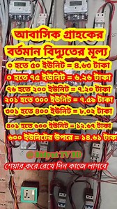 333K views · 2.8K reactions | ১ ইউনিট বিদ্যুতের মূল্য কত জেনে নিন সহজেই #videoviralシ #electricity #connection | Bidyut TV BD | Facebook
