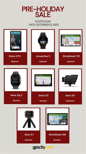 Navigate every journey with precision and purpose. Save big this holiday on Garmin favorites built for adventure and everyday life. | GPS City | Facebook