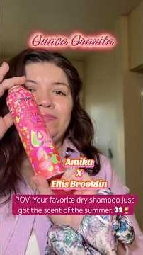 NEW amika x Ellis Brooklyn Guava Granita Perk Up Dry Shampoo 🍹 First Impressions #amika #haircare