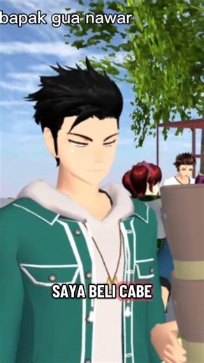 Dad Shopping at the Market 🤣 Hilarious | Sakura School Funny #shorts #sakuraschoolsimulator #sss