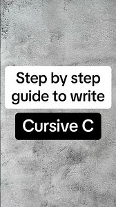 Cursive C step by step writing tutorial for beginners a to z letter upper lower case #shorts