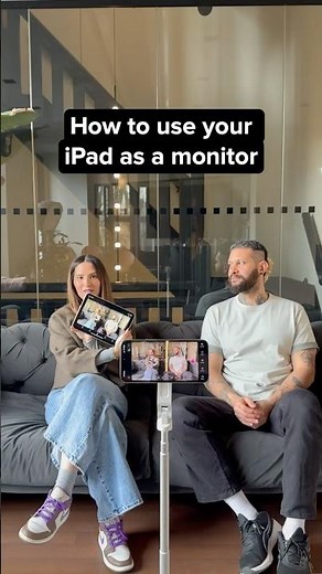 Use your iPad as a monitor for filming on iPhone (easy setup)