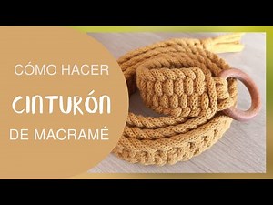 Cómo hacer un cinturón de macramé paso a paso. Macrame belt tutorial
