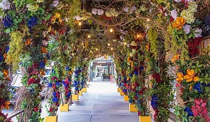 This NYC Italian Restaurant Has Transformed Into A Lush Floral Garden For Outdoor Dining
