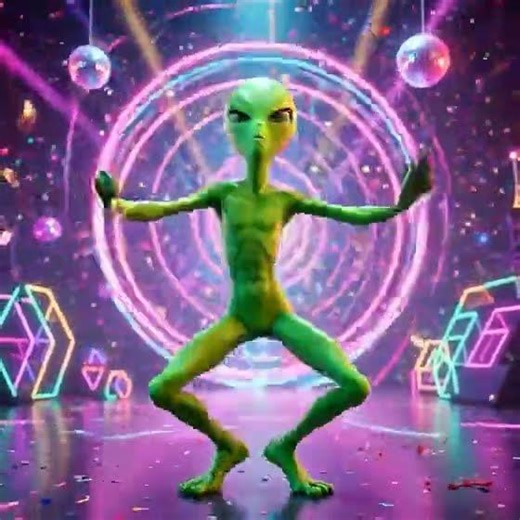 Green Alien- Dance in party #viral 🔥1. 2b views