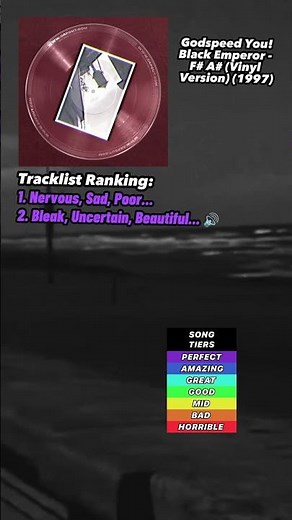Godspeed You! Black Emperor - F♯ A♯ ∞ (Vinyl Version) Album Ranking #music