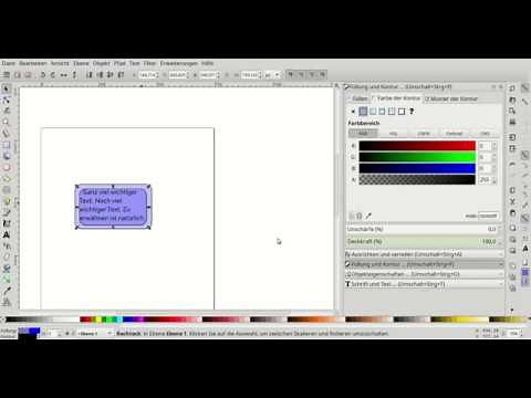 Inkscape: Text in Form einpassen