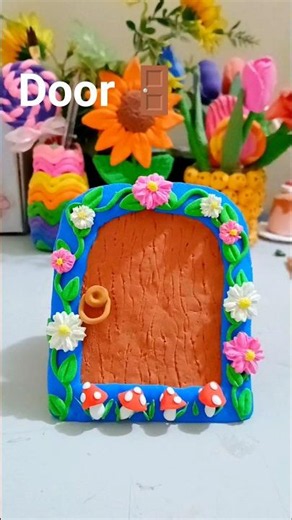How to make door with clay🚪#shorts #youtubeshorts #viralvideo #door#clay#craft#viral #@multicreating
