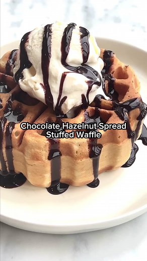 Waffles Chocolate Hazelnut Spread = the perfect pairing!🧇🍫 Tap the 🔗 in our bio to snag this @goodhousekeepingofficial Waffle Maker and start making your own sweet treats today!😋 #waffle #waffles #wafflemaker #wafflemakerrecipes #stuffedwaffle #stuffedwaffles #stuffedwafflemaker #loveQVC