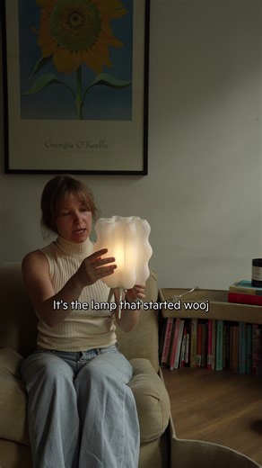 Instantly upgrade your space. Meet the Wavy Lamp—the original 3D-printed designer lamp. Hand-assembled in Brooklyn using recycled, corn-based materials. Perfect for your bedside, desk, or shelf. | Wooj Design