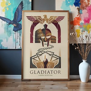 Gladiator Movie Poster | Minimalist Film Art (instant Download) - Etsy