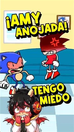 😱 AMY ESTÁ ENOJADA 😱 (Tengo miedo) #sonic #rosesonic #animation #ad #sonic #sonicthehedgehog #viral