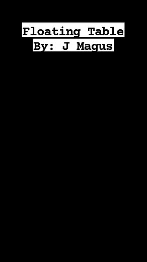 Floating Table By: J Magus #magician #PartyMagic #floatingtable | J. MAGUS Party Magician & Host