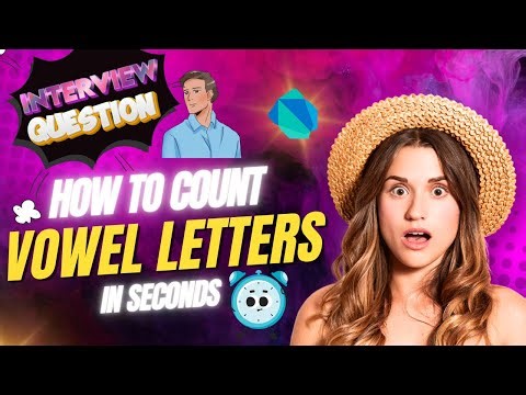 Dart Interview Question: Count Vowels in a String | Solved with Logic by Uzair Ahmed