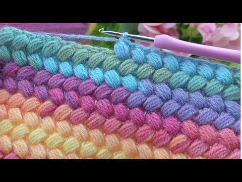 Colorful Crochet Baby Blanket – Step by Step Tutorial (Easy & Elegant Pattern)🪻