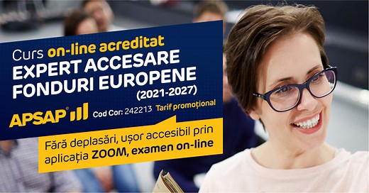 Curs Expert Accesare Fonduri Europene - Centrul de Formare APSAP