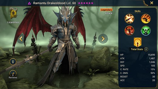 Ramantu Drakesblood - HellHades - Raid Shadow Legends