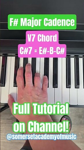F Sharp Major Chord Progression #pianotutorial #pianochords