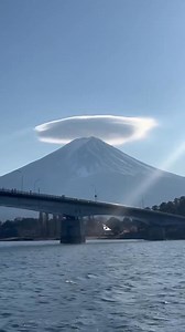 33K views · 373 reactions | Japan - Dec. 11, 2025 Amazing lenticular cloud over Mount Fuji | Cyclone Of Rhodes | Facebook