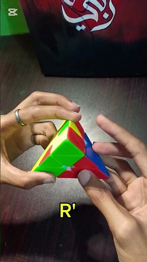 Best pyraminx algorithm with fingertricks #speedcubing #pyraminx #viral #shorts #tutorial