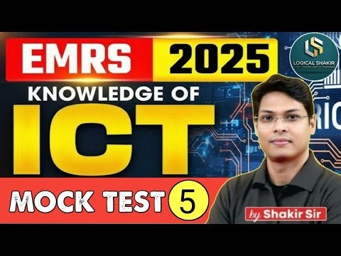EMRS 2025 ICT🔥| Knowledge of ICT Mock Test-5 | TGT, PGT & Warden Exam|By Shakir Sir #emrs2025 #emrs