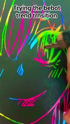 drawing on a rainbow scratch paper #drawing