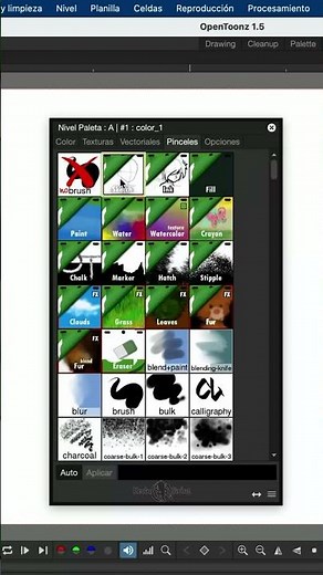 ACTIVATE BRUSHES in OPENTOONZ #shorts #opentoonz