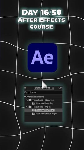 🔥 Pixelated Iris Wipe in After Effects – Create Pro-Level Transitions Fast!
