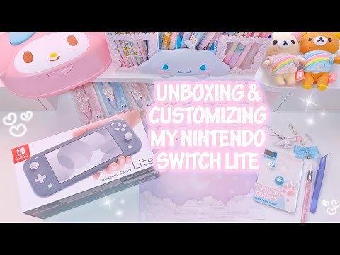 Unboxing My Nintendo Switch Lite and Making It Cute!