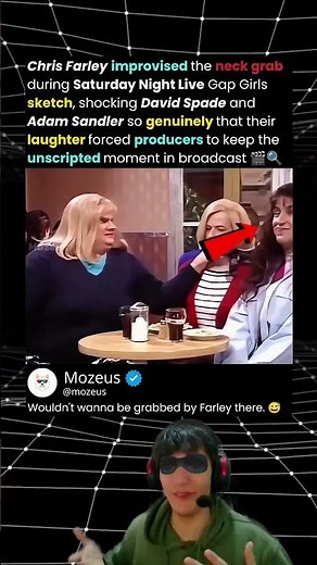 When Chris Farley Caught His Co-Stars Off Guard #snl #shorts #comedy