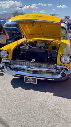 1957 Chevrolet in White & Yellow — Pure Tri-Five Perfection