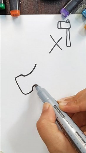 How To Draw Axe Step by Step #shorts #shortsfeed