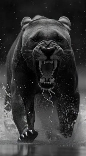 A shovel jawed predator surges forward in a relentless charge, its massive head bobbing