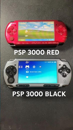 PSP 3000 RED VS BLACK #psp #psp3000 #gaming