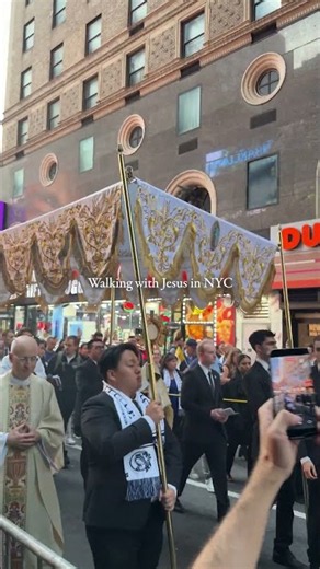 Walking with Jesus in the Eucharistic Procession in New York City