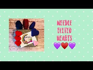 Easy Beginner’s Needle Felted Heart Tutorial - Valentines #needlefelting #UKNF