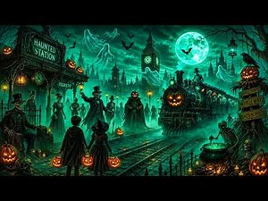 Relaxing Halloween Ambience 2026 🎃 Spooky Autumn Village Street 👻 Haunted Sounds & Halloween Music