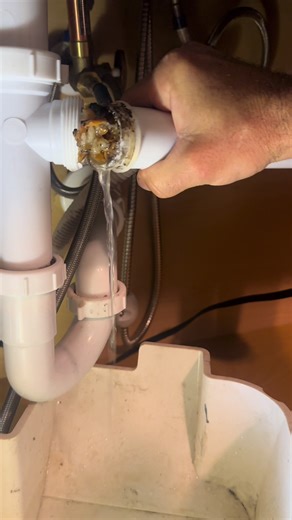 Kitchen sink not draining #plumbing #apartmentmaintenance