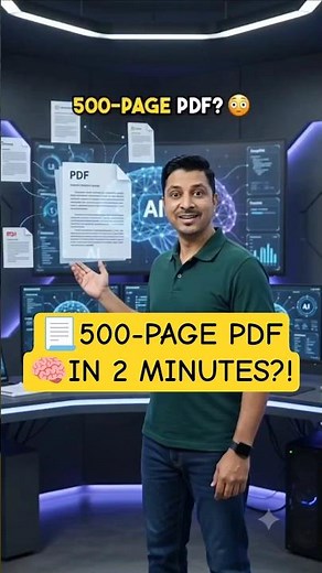 This AI Reads 500-Page PDFs in Minutes! 🤯 | NotebookLM | #notebooklm #ai #gemini #pdf #aireading