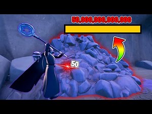 ５兆HPの石をこわしたらエイリアンがいた！【フォートナイト】