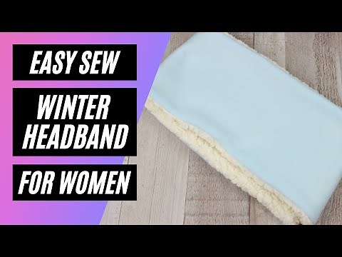 Easy Sew Versatile Warm Winter Headband - Sewing Tutorial!
