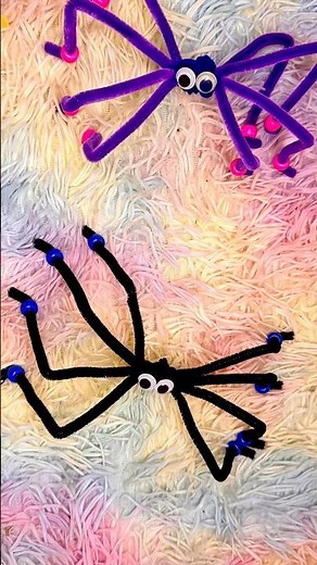 🕷️ DIY Spider Craft for Halloween | Easy Pipe Cleaner Craft for Kids