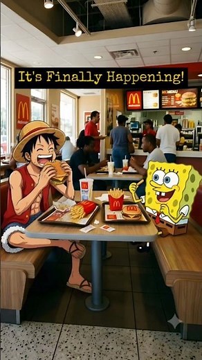It's Finally Happening! McDonald's One Piece x SpongeBob Squarepants #onepiece #mcdonalds #spongebob