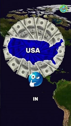 💵 $1 Equals How Much in Different Countries? 🌍 #didyouknow #facts #usa #history #animation