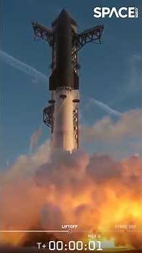 SpaceX Starship launches to orbit 🚀 #spacex #starship #orbit #flight14 #space #shorts
