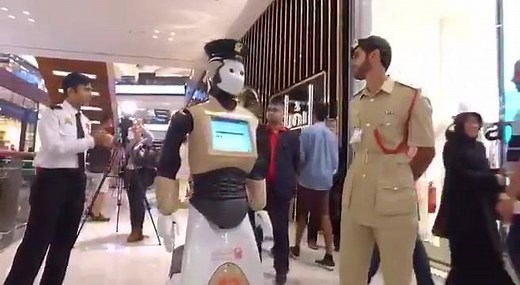 Dubai Police's Robocop is ready to serve the residents http://bit.ly/2rFkILw Video courtesy Dubai Police - Official Page | Gulf News