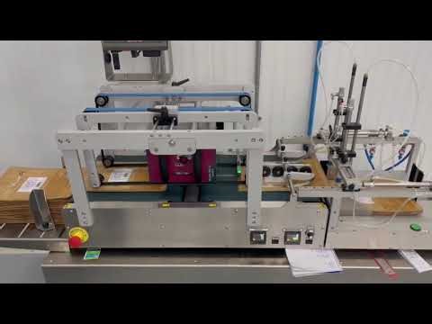 SAVEMA Vacuum Feeder Conveyor Belt with SVM 32 CK Printer with Premade Packages in Dubai