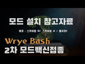 [2021 모드 설치 참고 자료]WryeBash 사용목적과 사용방법(모드충돌 및 적용 안되는 문제를 해결하자)